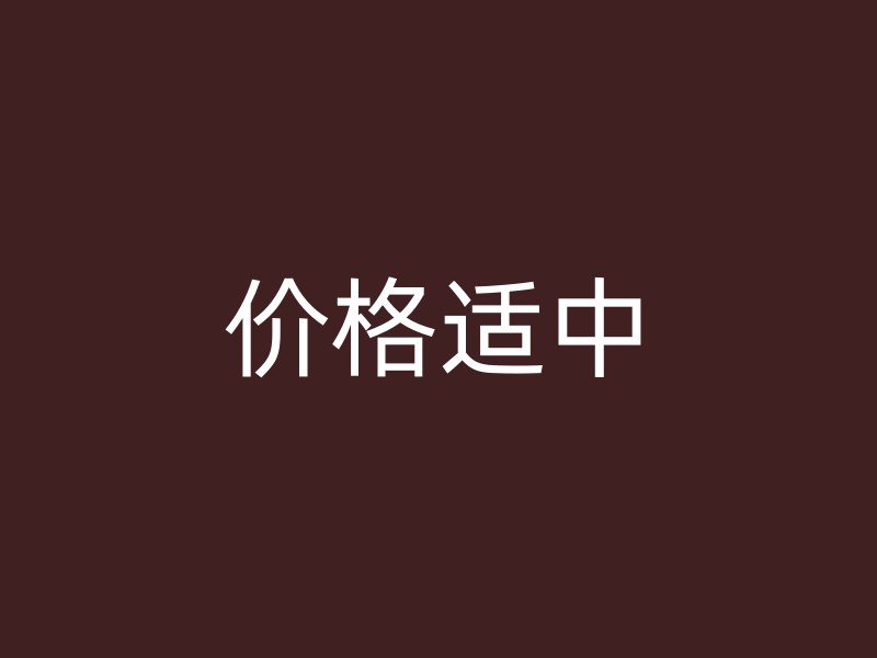 价格适中