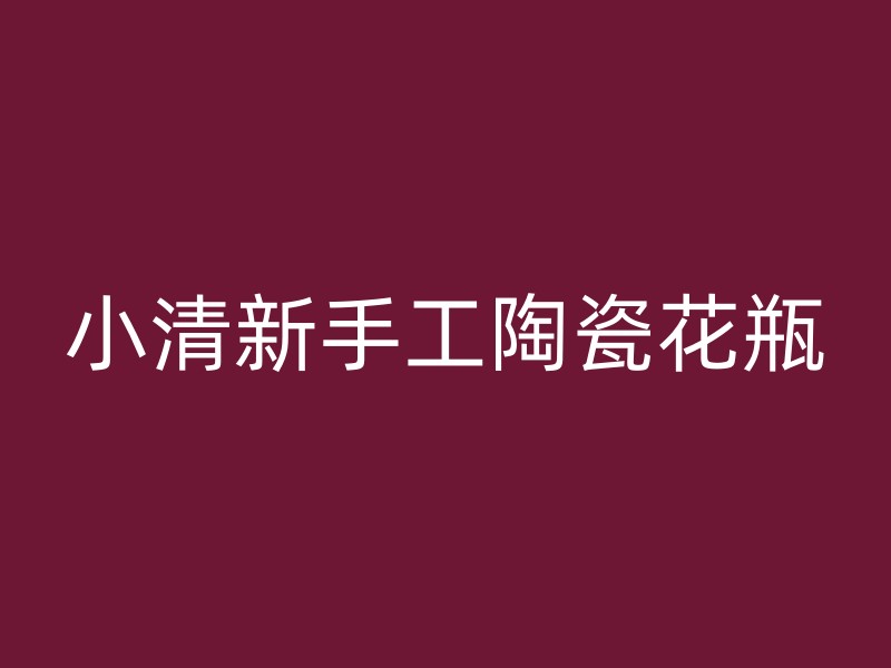 小清新手工陶瓷花瓶