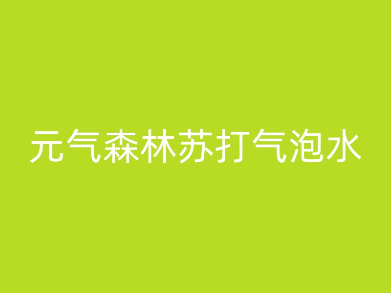 元气森林苏打气泡水