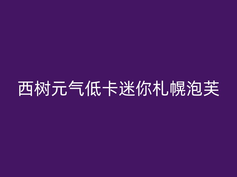 西树元气低卡迷你札幌泡芙