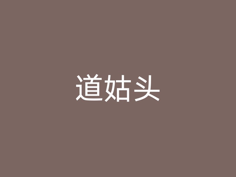 道姑头