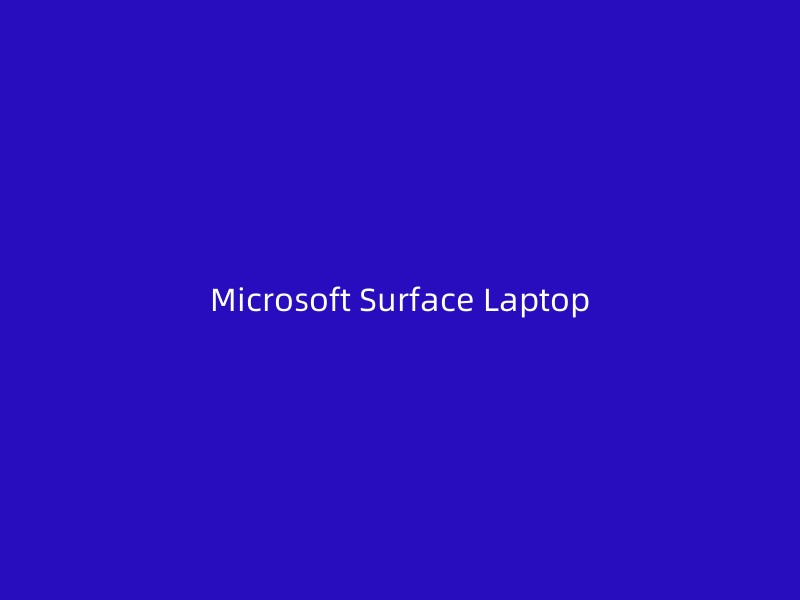 Microsoft Surface Laptop