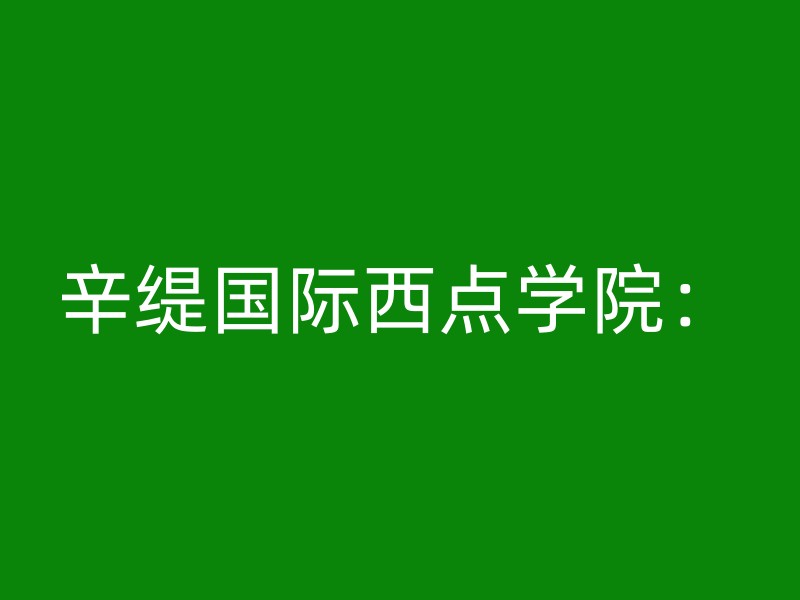 辛缇国际西点学院：