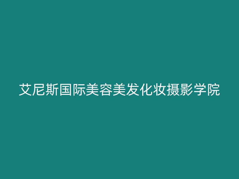 艾尼斯国际美容美发化妆摄影学院