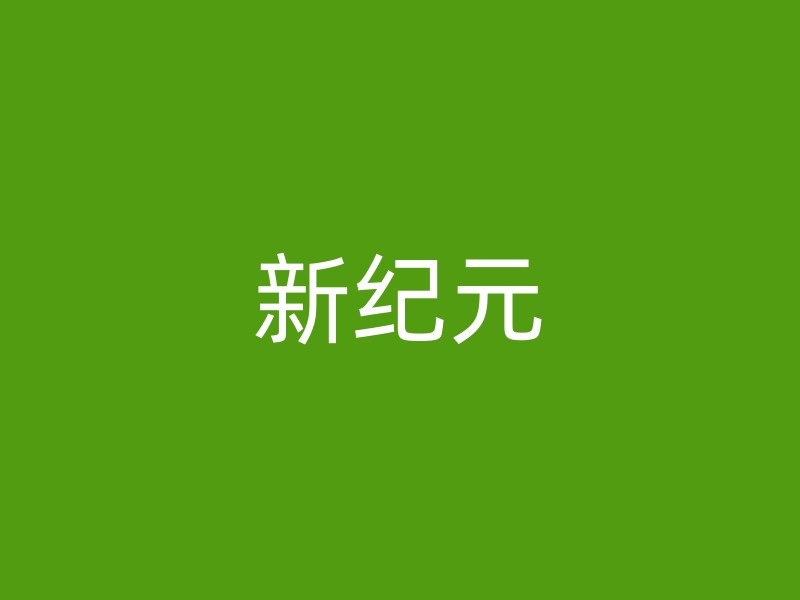 新纪元