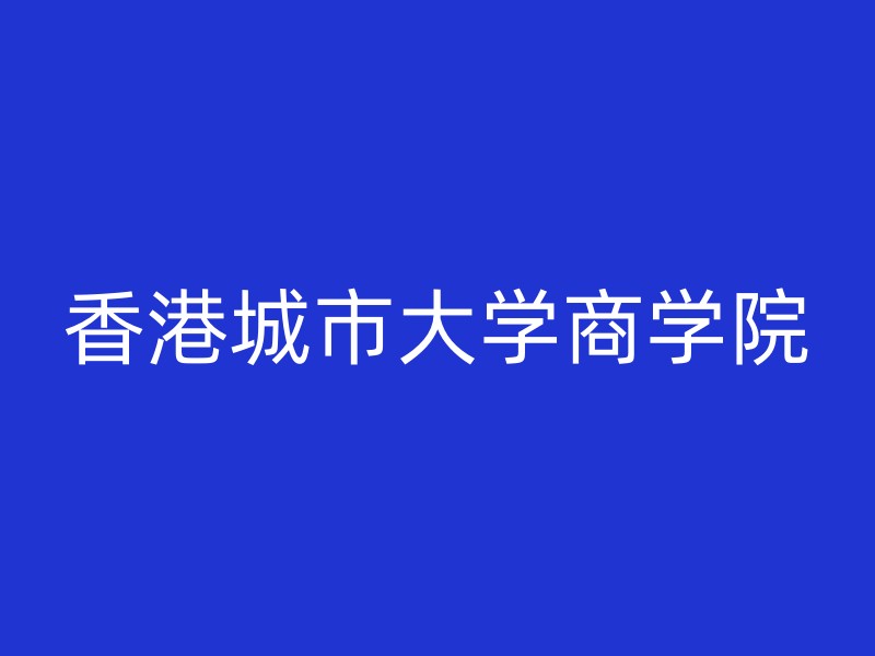 香港城市大学商学院