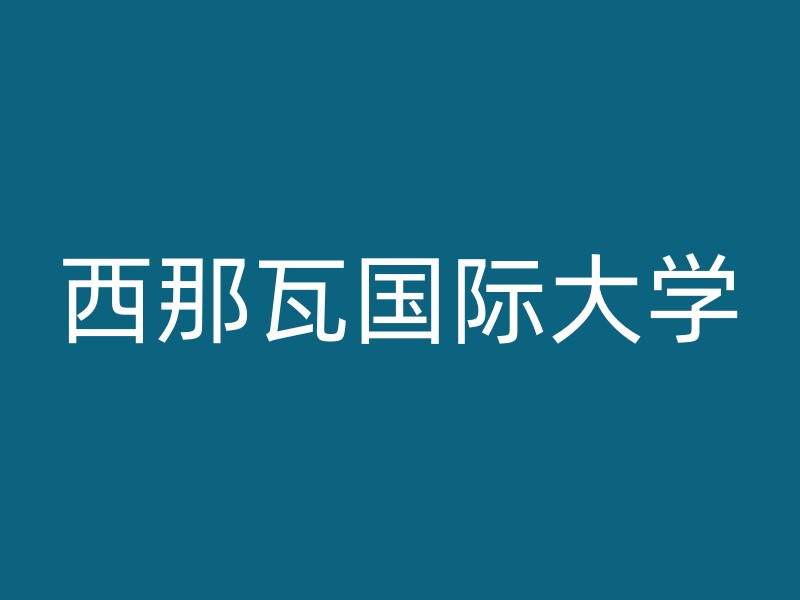 西那瓦国际大学