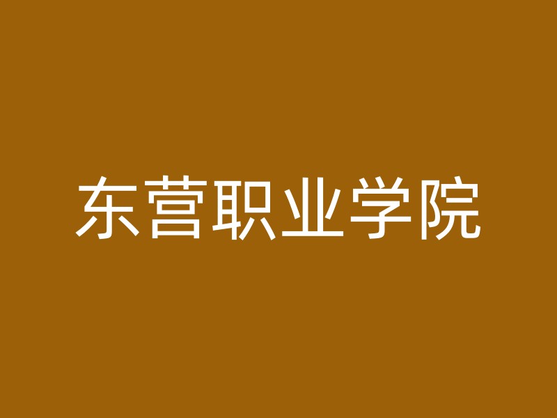 东营职业学院